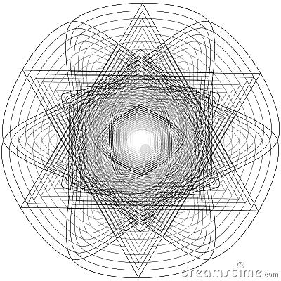 Sacred geometry signs. Set of symbols and elements. Alchemy, religion, philosophy Stock Photo