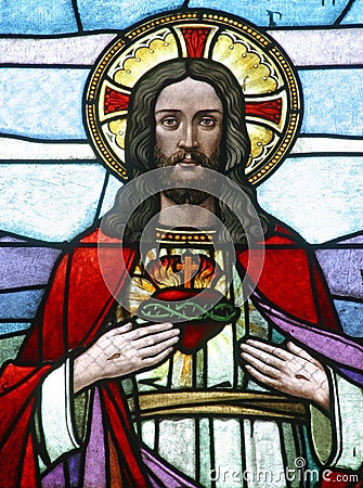 Sacred Heart of Jesus Stock Photo