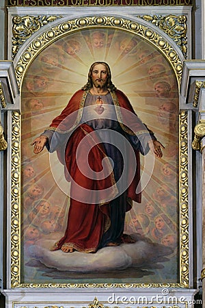 Sacred Heart of Jesus Stock Photo