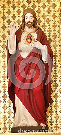 The Sacred Heart of Jesus Stock Photo