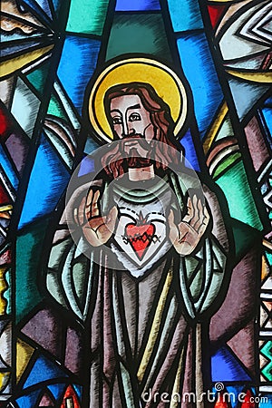 Sacred Heart of Jesus Stock Photo