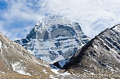 Sacred Mount Kailas in Tibet. Himalayas mountains Stock Photo