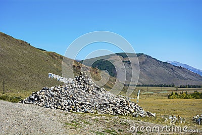 Oboo-Tash near the Chui tract Stock Photo