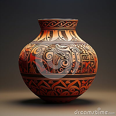 Sacred Vessels: Revering the Craftsmanship of Ancient Pottery Stock Photo