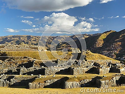 Sacsayhuaman Ruins,Cuzco, Peru. Stock Photo