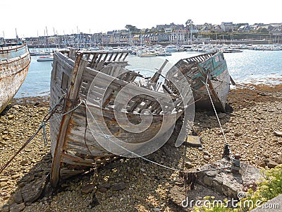 Sad boats Stock Photo