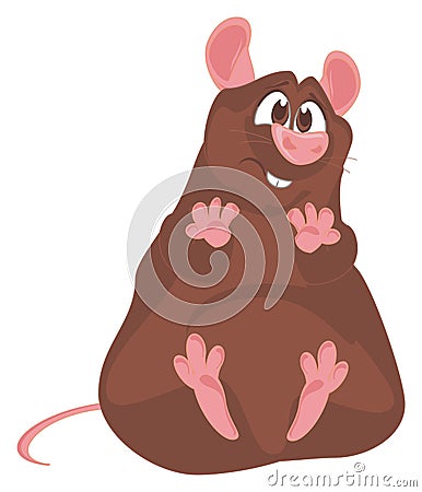 Sad brown rat Stock Photo