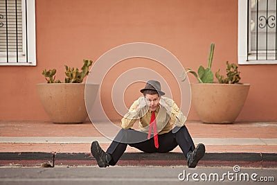 Sad Businessman Stock Photo