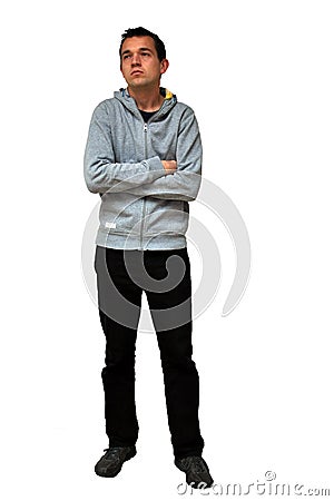 Sad disappointed young man Stock Photo