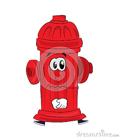 Sad hydrant cartoon Cartoon Illustration