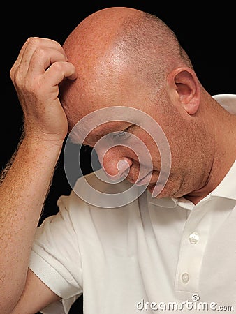 Sad man Stock Photo