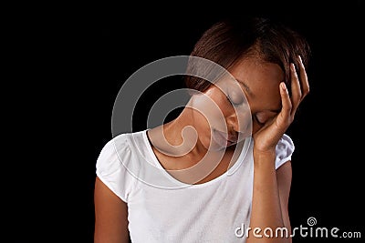 Sad woman Stock Photo