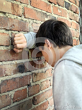 Sad Young Man Stock Photo