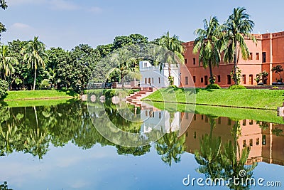 Sadarbari Sardar Bari Rajbari palace, Folk Arts Museum in Sonargaon town, Banglade Stock Photo