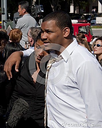 Saddened Michael Jackson Fans Editorial Stock Photo