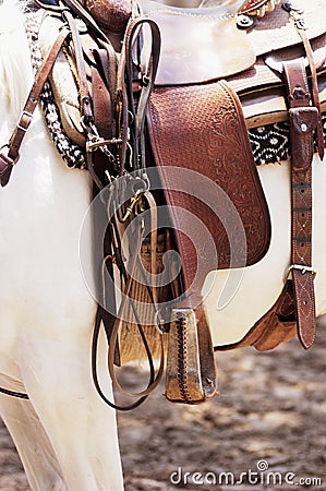 Saddle Stock Photo