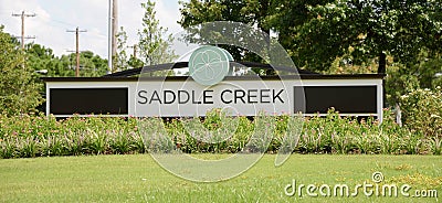 Saddle Creek Strip Mall, Germantown, Tennessee. Editorial Stock Photo