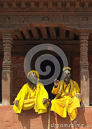 Sadhu - Kathmandu - Nepal Editorial Stock Photo