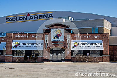 Sadlon Arena Home Of The OHL`s Barrie Colts Editorial Stock Photo