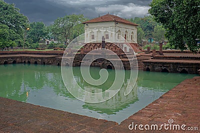 the SAFA SHAHOURI MASJID built by Ibrahim Adilshah in 1560 AD, Editorial Stock Photo