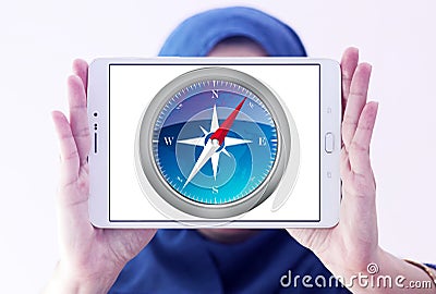 Safari browser logo Editorial Stock Photo