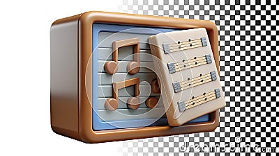 Safe with keypad secure vault for valuables png transparent image Generative AI Stock Photo