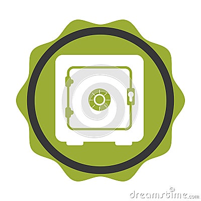 Safe money box icon Vector Illustration