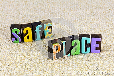 Safe place protection security help care house success life secure shelter Stock Photo