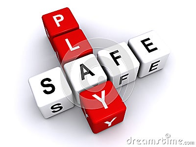 Safe play Stock Photo