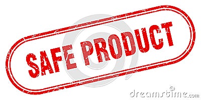 safe product stamp Vector Illustration