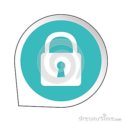 Safe secure padlock icon Vector Illustration