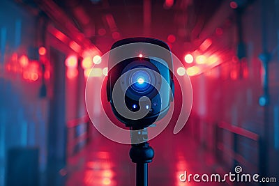 Safeguarding with video technology, household camera systems employ digital encryption, multi-factor authentication, and secure ne Cartoon Illustration