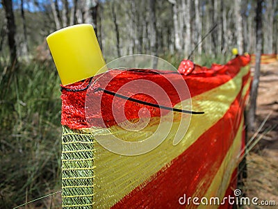 Safety Fence Stock Photo