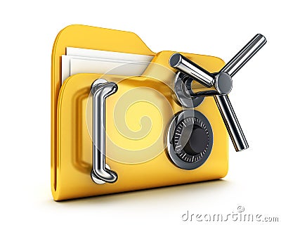 Safety file symbol Cartoon Illustration