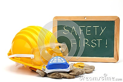 Safety first concept Stock Photo