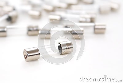 Safety fuses Stock Photo