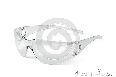 Safety glasses plastic Stock Photo