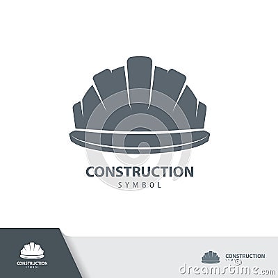 Safety helmet, Hard hat icon symbol. Vector Illustration