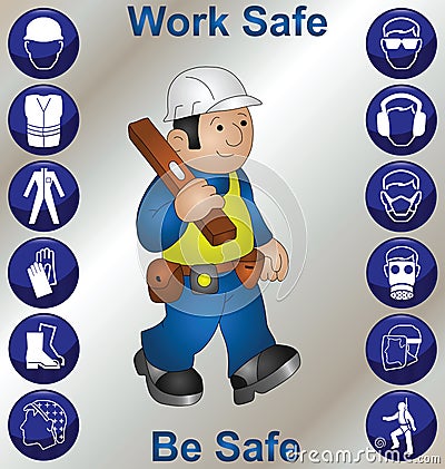 Safety icons Vector Illustration