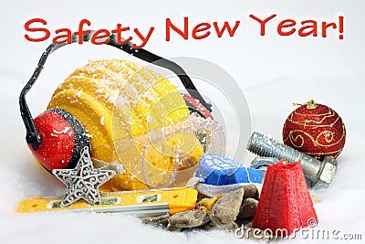 Safety New Year Stock Photo