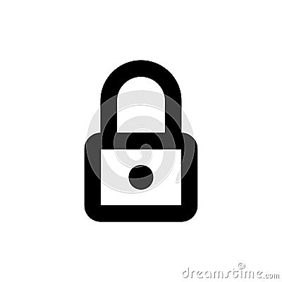Lock icon. Web secure sign Vector Illustration