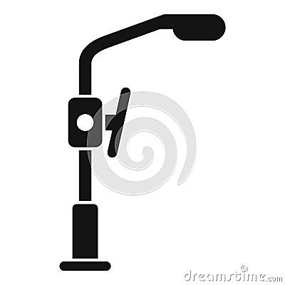 Safety road sensor icon simple vector. Stop smart view Stock Photo