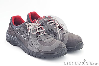 Safety shoes Stock Photo