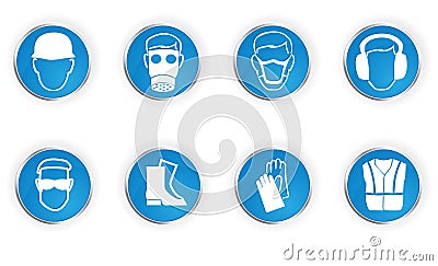 Safety symbols Vector Illustration