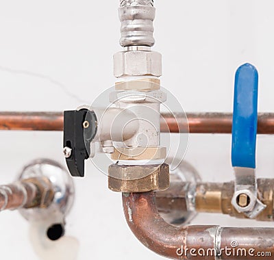 Safety valve detail Stock Photo