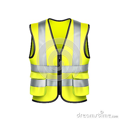Safety Vest Driver Protection Clothing Vector Vector Illustration