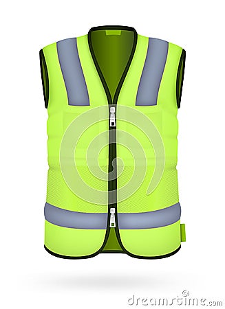 Safety vest. Vector Illustration