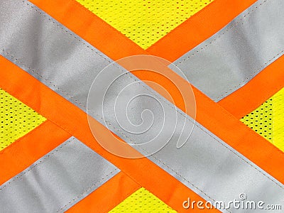 Safety vest reflective tape Stock Photo