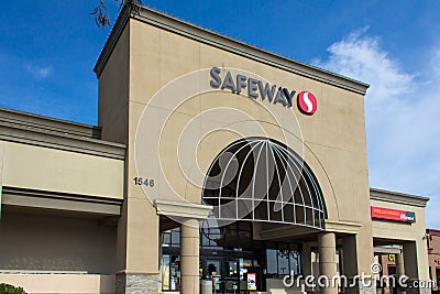 Safeway Grocery Store exterior Editorial Stock Photo