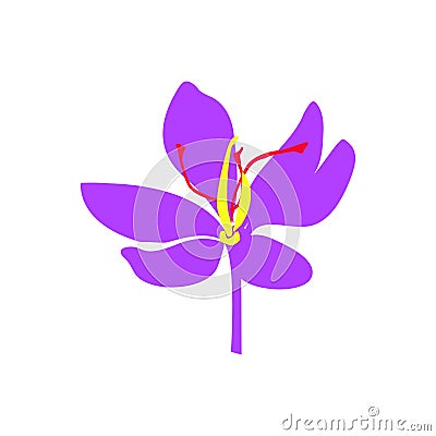 Saffron icon, vector illustration. Vector Illustration